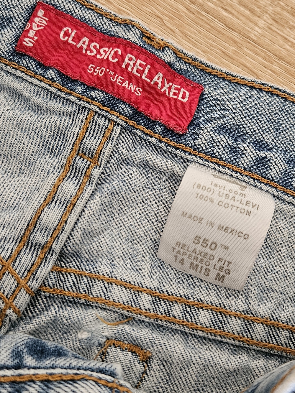Womens Vintage 2004 Y2K Levi's 550 Jeans - 14 Miss - Picture 5 of 5